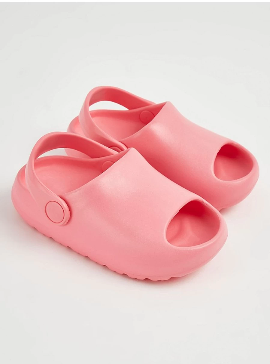 "George at Asda Girls' Pink Chunky Matte Slider Sandals – Comfortable Kids' Slide Sandals Reviews"