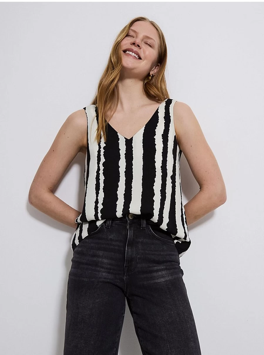 Women's Black Striped Cami Blouse - George at Asda Review & Style Guide