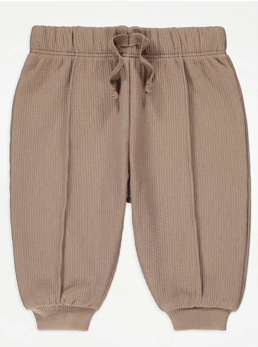 "George at Asda Boys Light Brown Ribbed Sweatshirt & Joggers Set - Cozy Outfit Reviews"