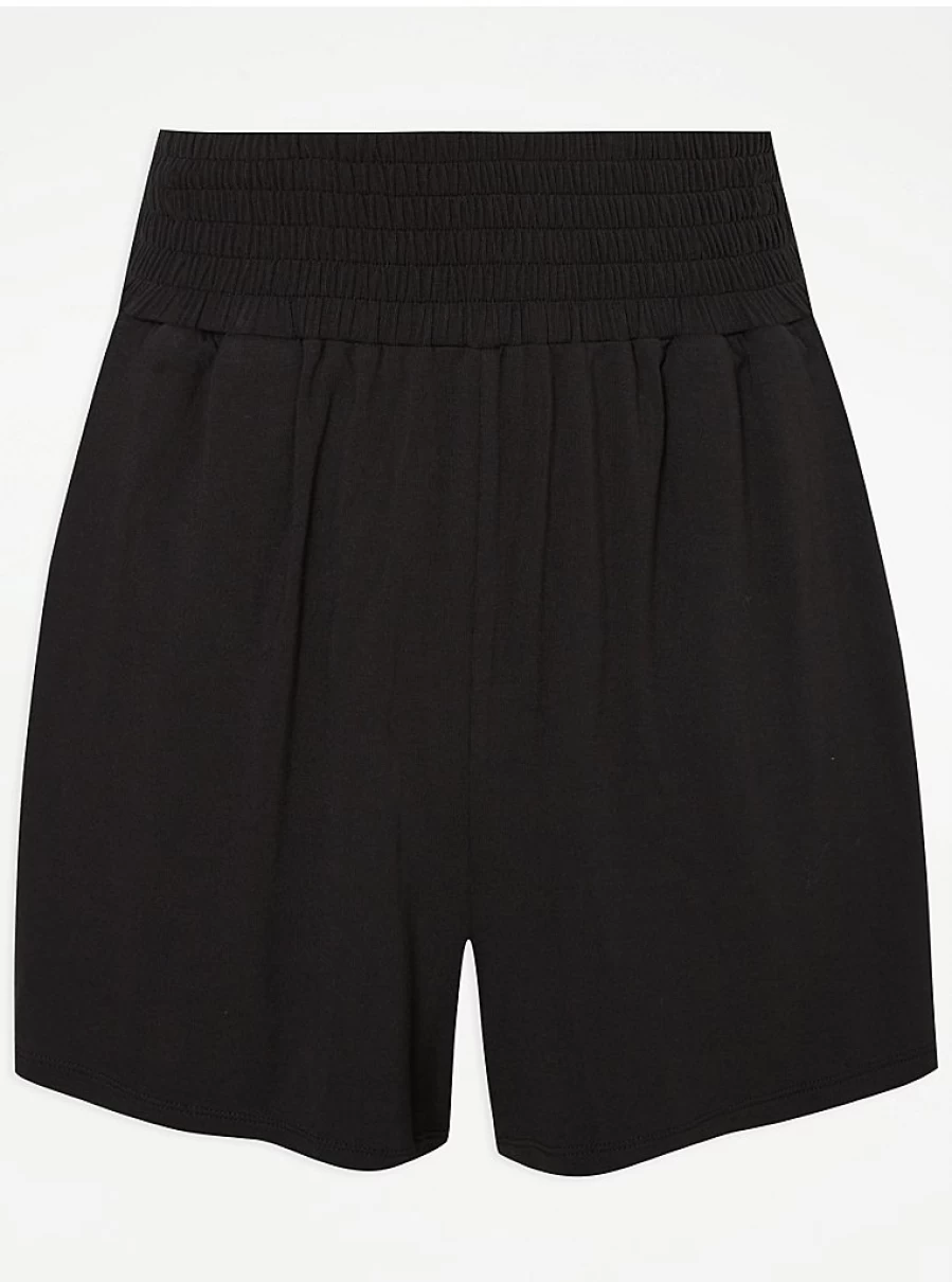 "George at Asda Women's Black Jersey Shorts | Comfort & Style | ASDA Fashion"