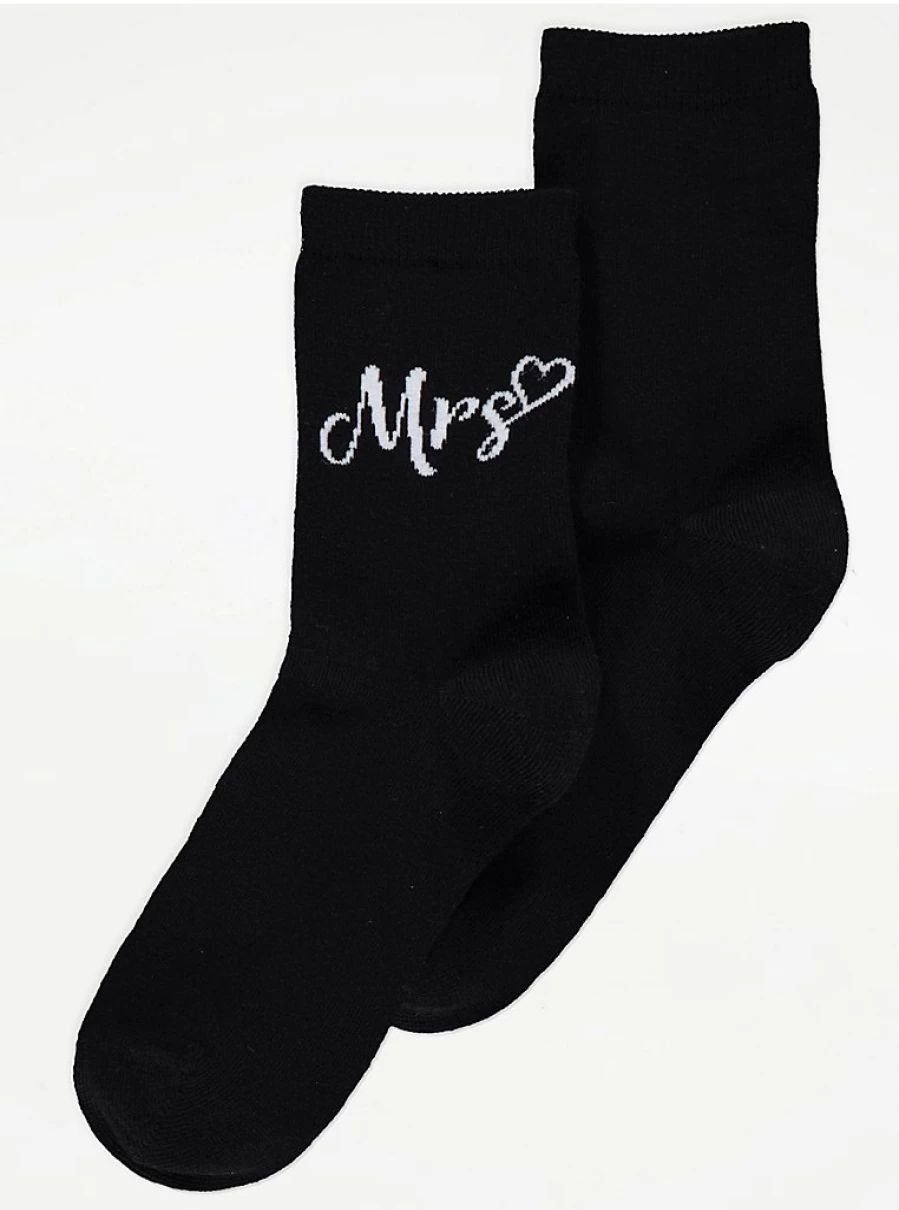 "George at Asda Black Ankle Socks for Women - Matching Lingerie Socks Set"