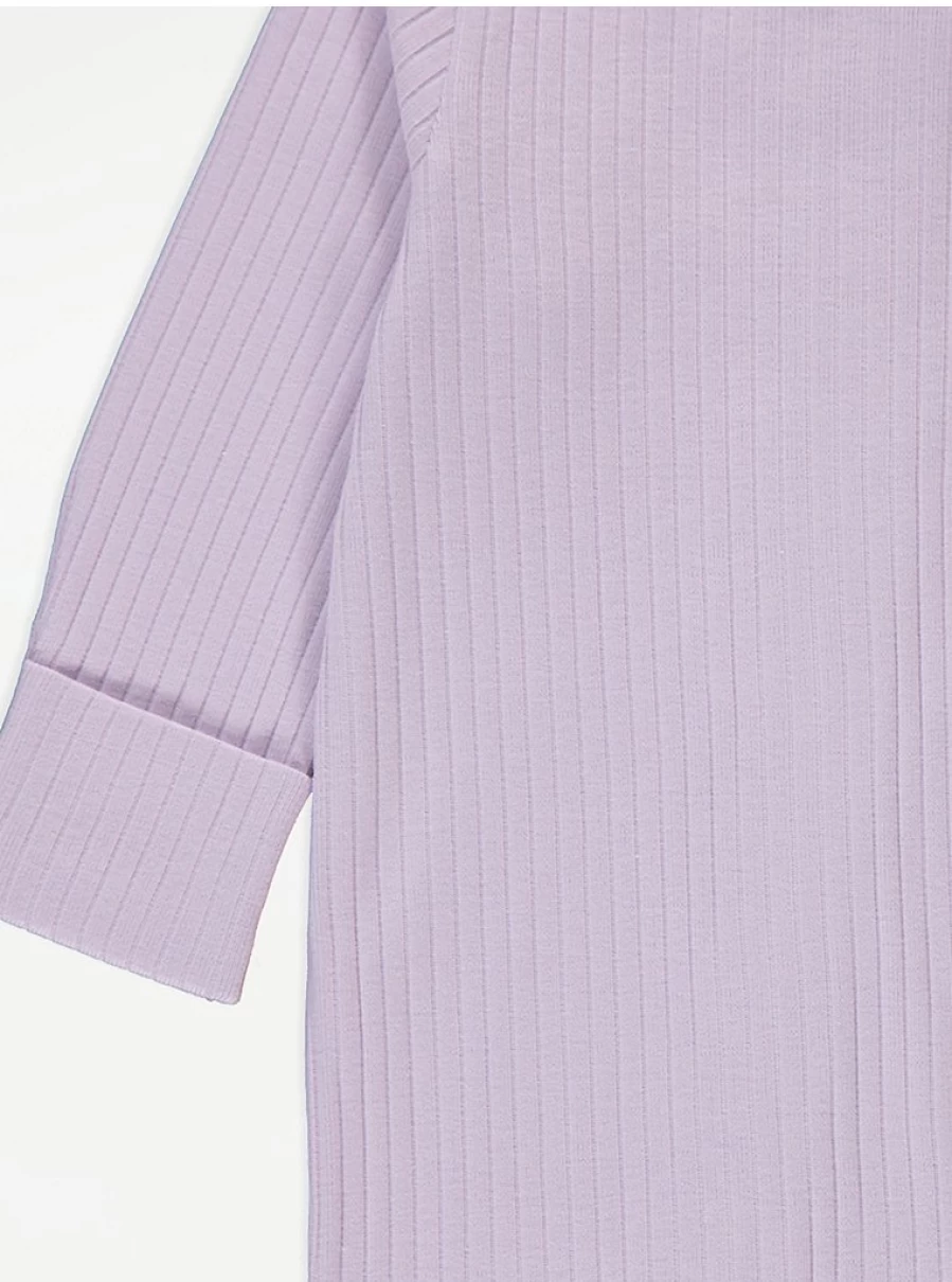 "George at Asda Baby Pastel Ribbed 2-Way Zip Sleepsuits 5-Pack | Soft Long Sleeve Pajamas"