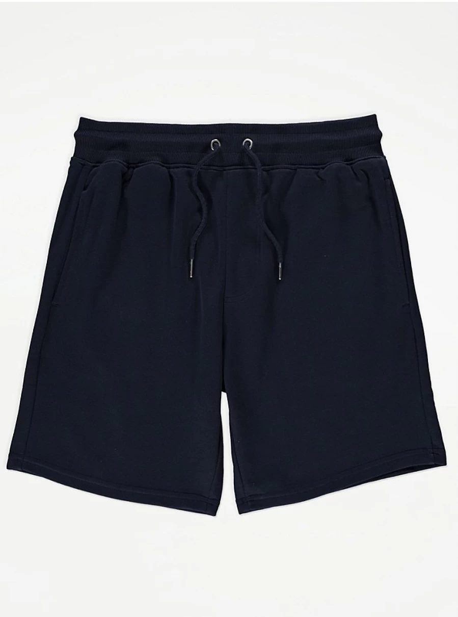 Men's Navy Jersey Shorts by George at Asda – Comfort Fit Casual Summer Shorts