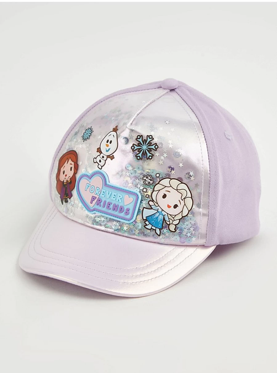 Disney Frozen Lilac Snowflake Sequin Cap for Girls | George at Asda | Kids' Winter Hat Review