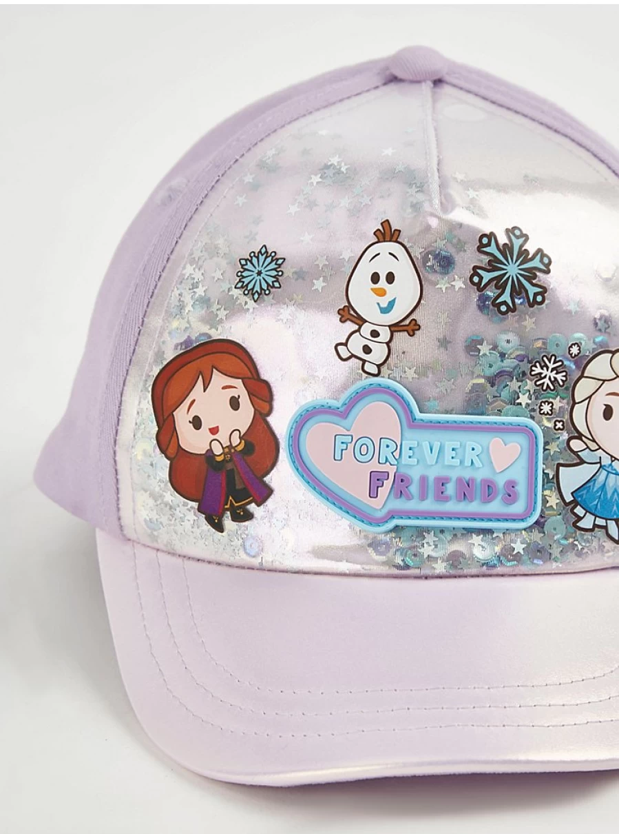Disney Frozen Lilac Snowflake Sequin Cap for Girls | George at Asda | Kids' Winter Hat Review