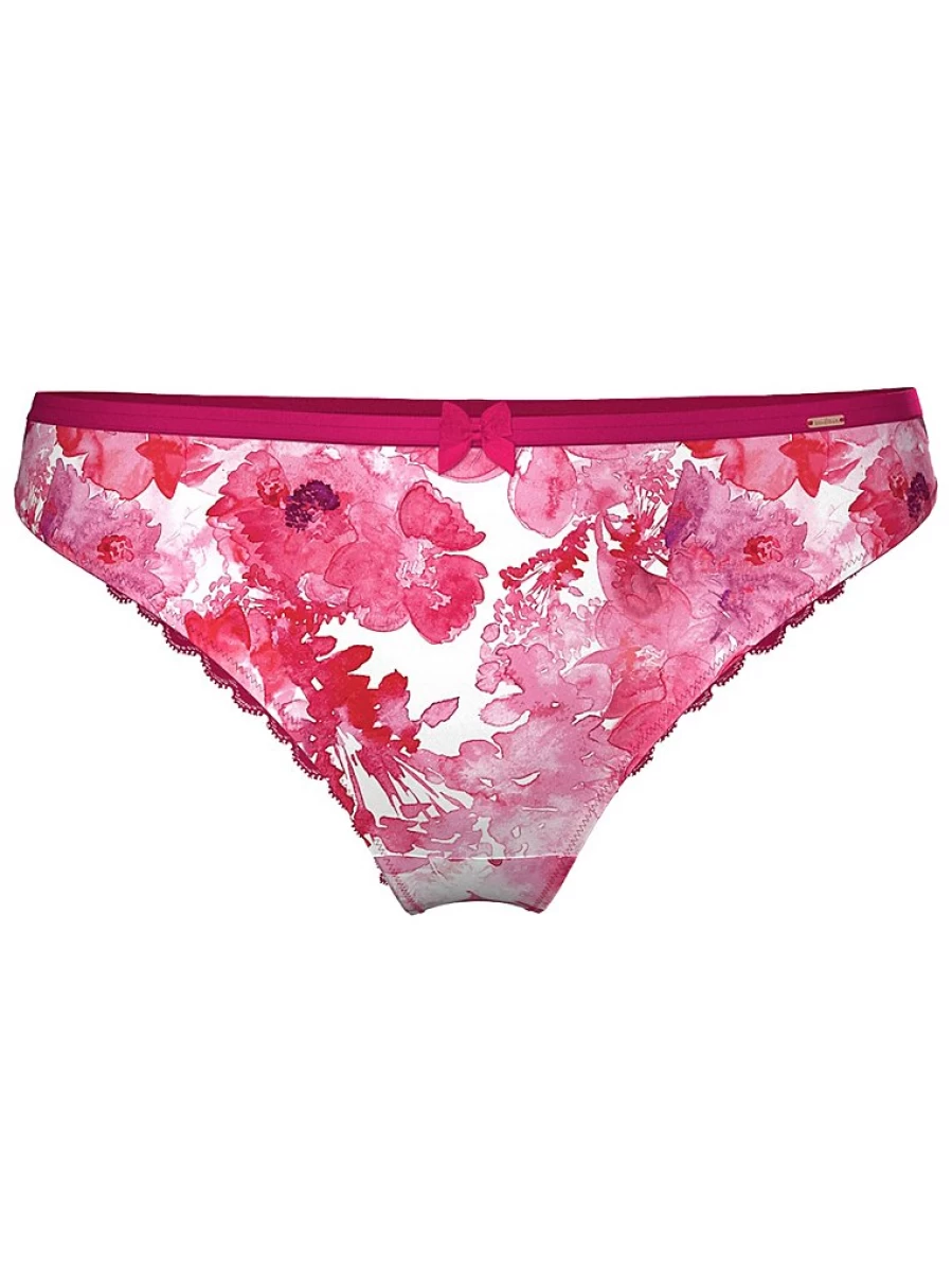 "George at Asda Entice Pink Floral Satin Lace Brazilian Panties | Women's Lingerie Reviews"