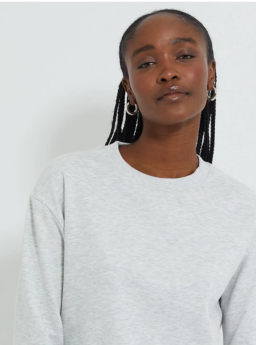 "George at Asda Women's Grey Crew Neck Sweatshirt - Comfort Fit Casual Pullover Review"
