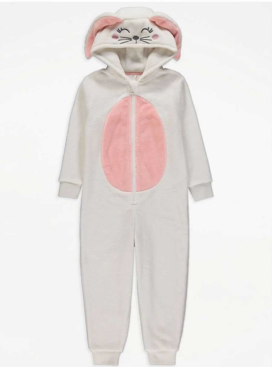 "George at Asda Kids' Bunny Fleece Onesie Review | Warm & Cozy Winter Pajamas"