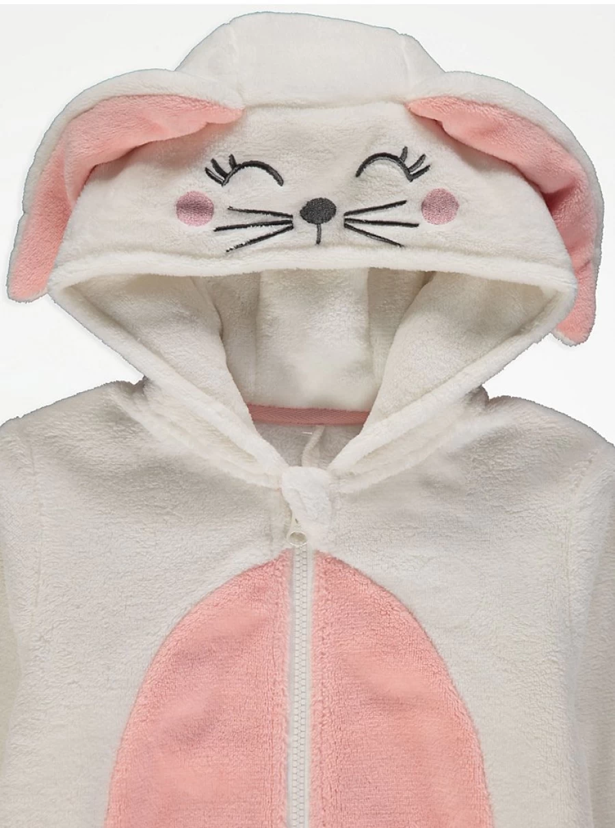 "George at Asda Kids' Bunny Fleece Onesie Review | Warm & Cozy Winter Pajamas"