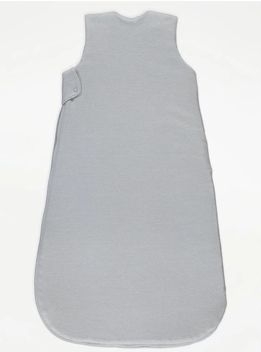 "George at Asda Boys' Grey Stripe Elephant 2.5 Tog Sleep Bag – Warm & Cozy Baby Sleepwear"