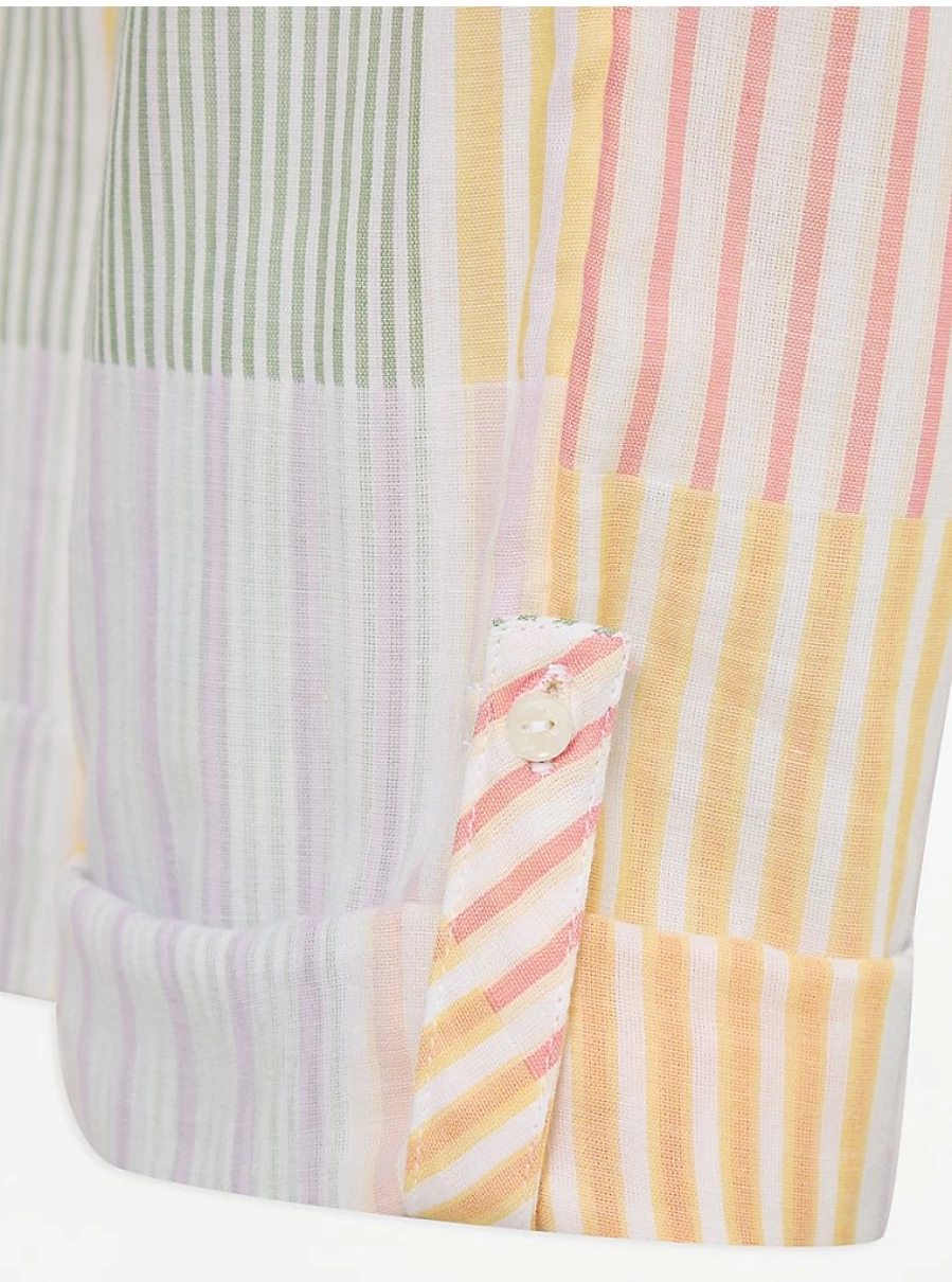 "George at Asda Women's Bright Stripe Woven Patchwork Pajama Pants Review | Comfortable Sleepwear"