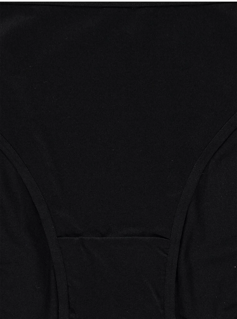 "George at Asda Black Microfiber High Leg Knickers 5-Pack | Comfortable Lingerie Multipack"