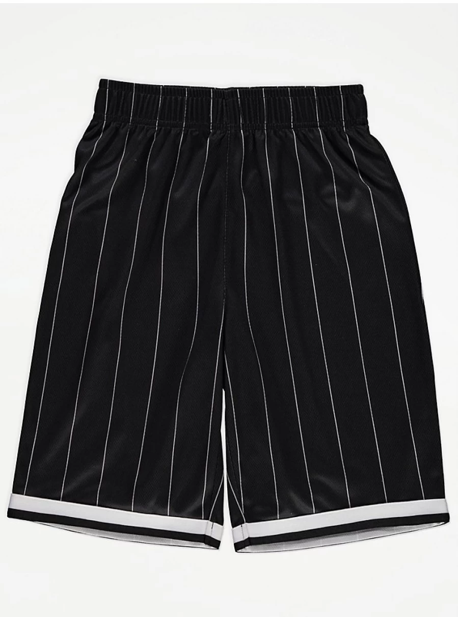 George at Asda Boys' Black Stripe Basketball Jersey and Shorts Set – Kids' Sports Outfit Review