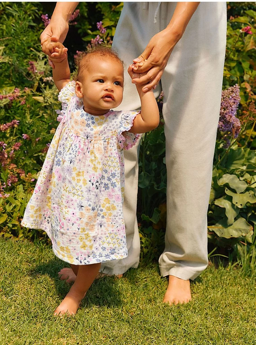 "George at Asda Baby Girls' Floral Ditsy Frill Sleeve Dress – Reviews & Style Guide"