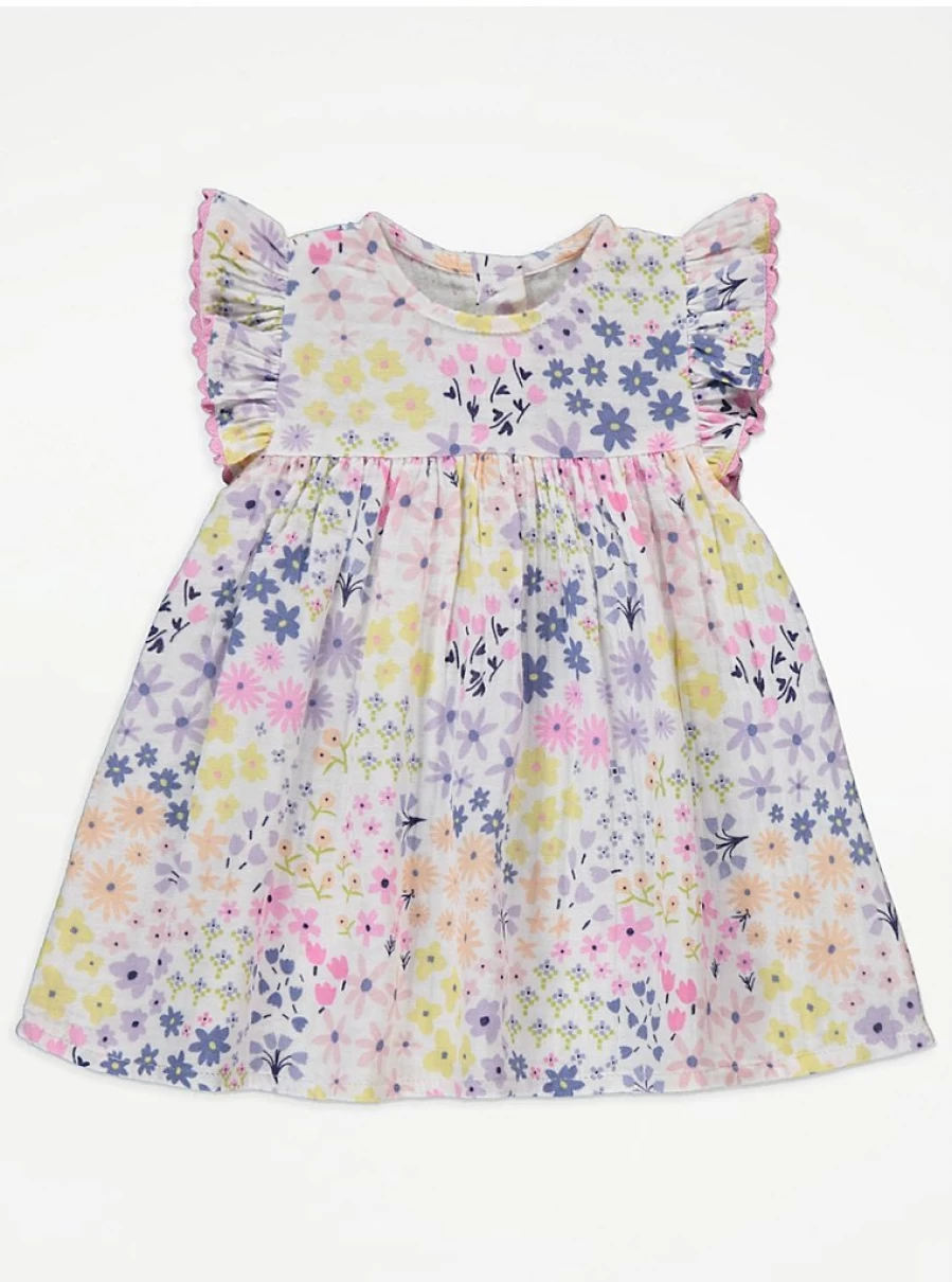 "George at Asda Baby Girls' Floral Ditsy Frill Sleeve Dress – Reviews & Style Guide"