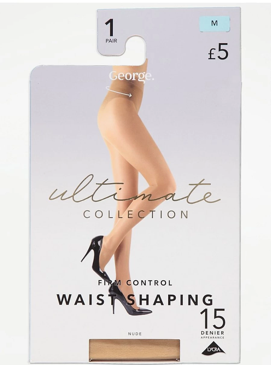 "George at Asda Nude Firm Control Tights 15 Denier – Waist Shaping & Lingerie Review"
