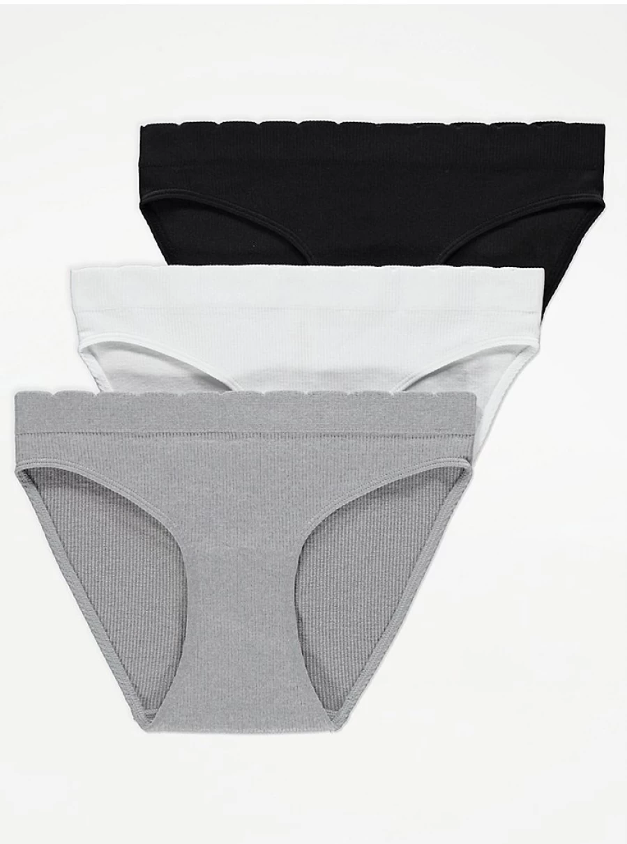 "George at Asda Seamless High Leg Knickers 3 Pack - Ribbed Comfort Fit Lingerie Review"