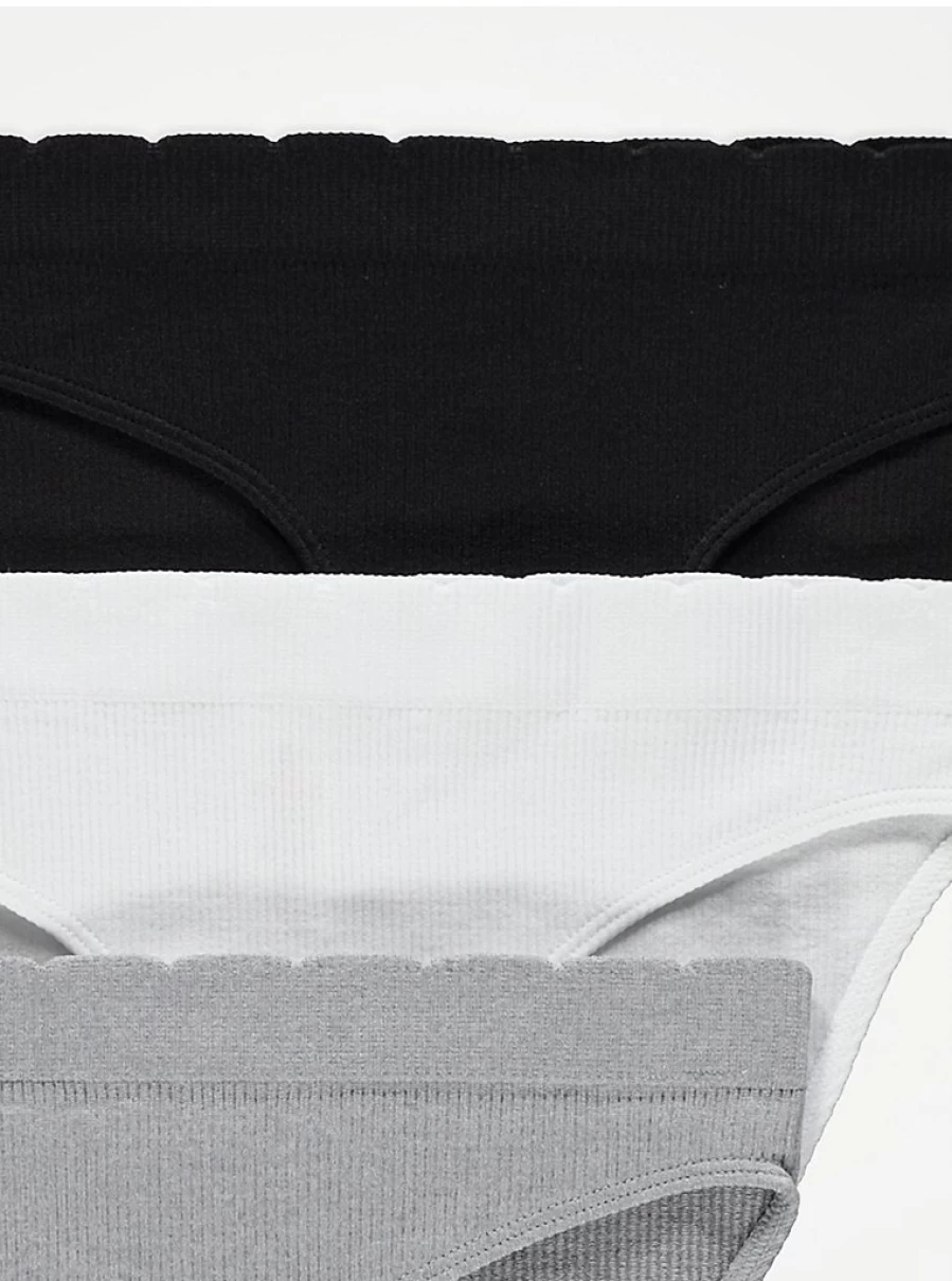 "George at Asda Seamless High Leg Knickers 3 Pack - Ribbed Comfort Fit Lingerie Review"