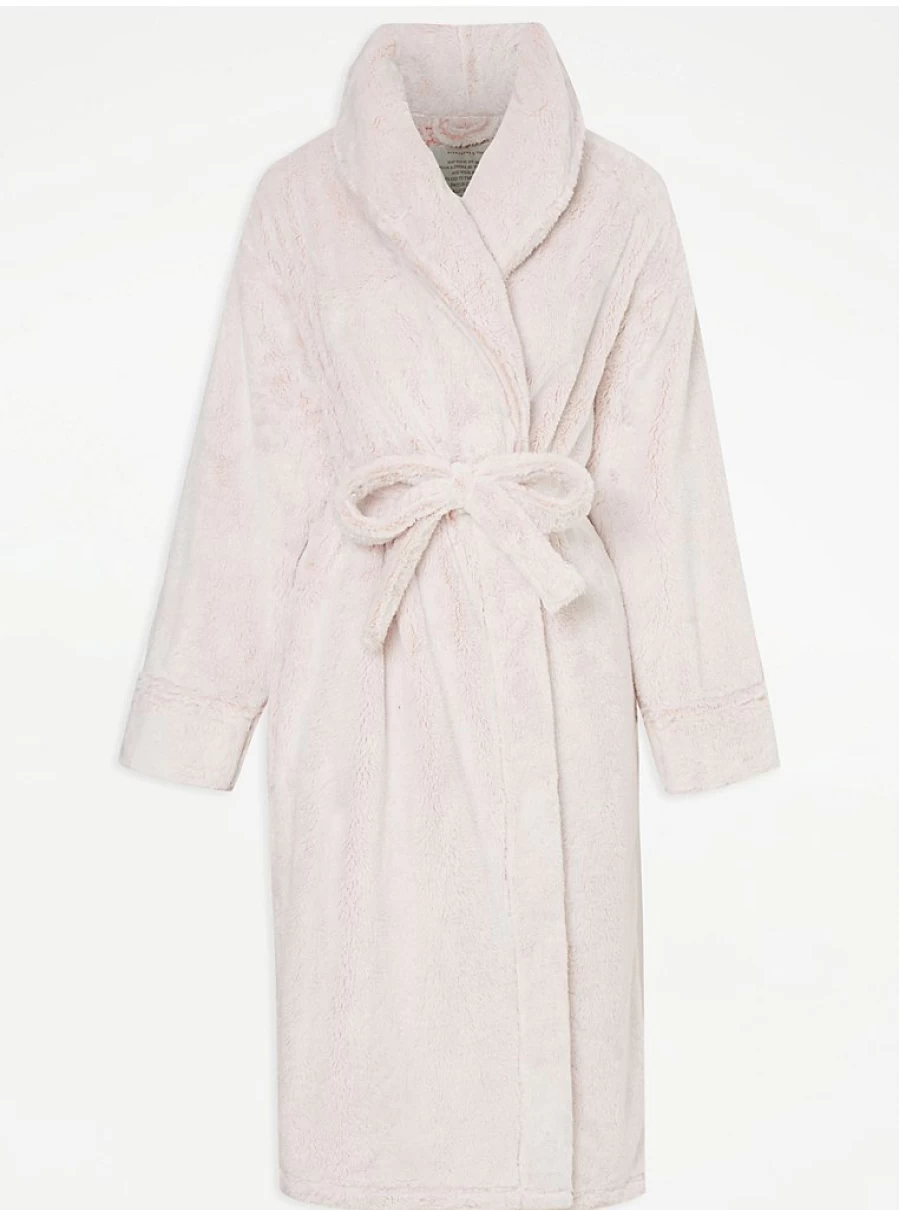"George at Asda Pink Fleece Dressing Gown - Soft Women's Loungewear Review"