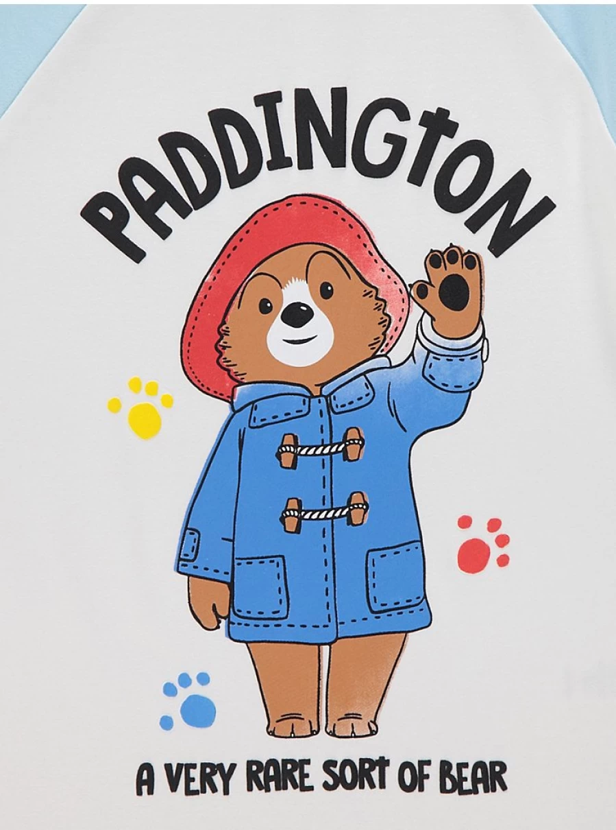 "George at Asda Kids Paddington Bear Raglan Sleeve Pyjamas – Comfortable & Cute Sleepwear"