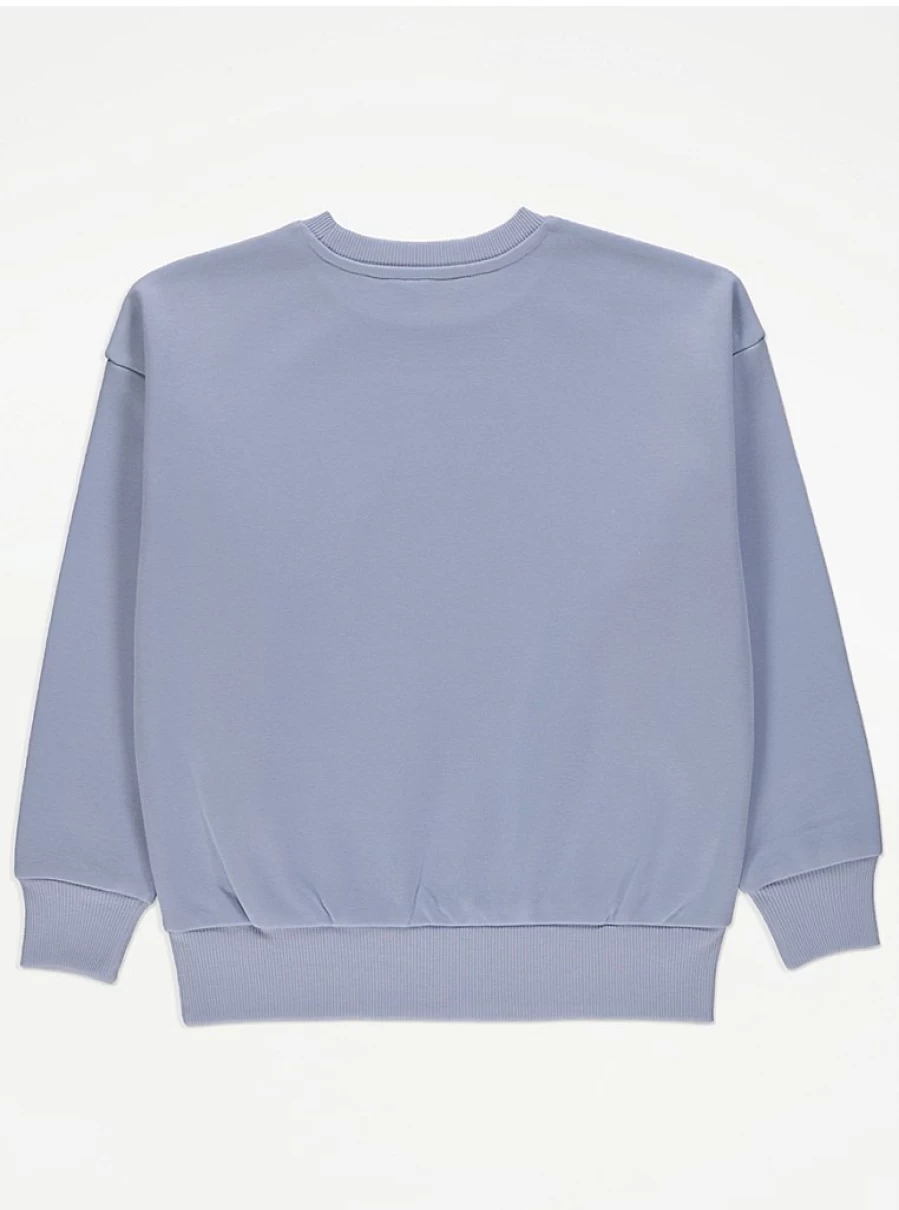 "George at Asda Kids' Light Blue Vancouver Embroidered Slogan Sweatshirt Review"