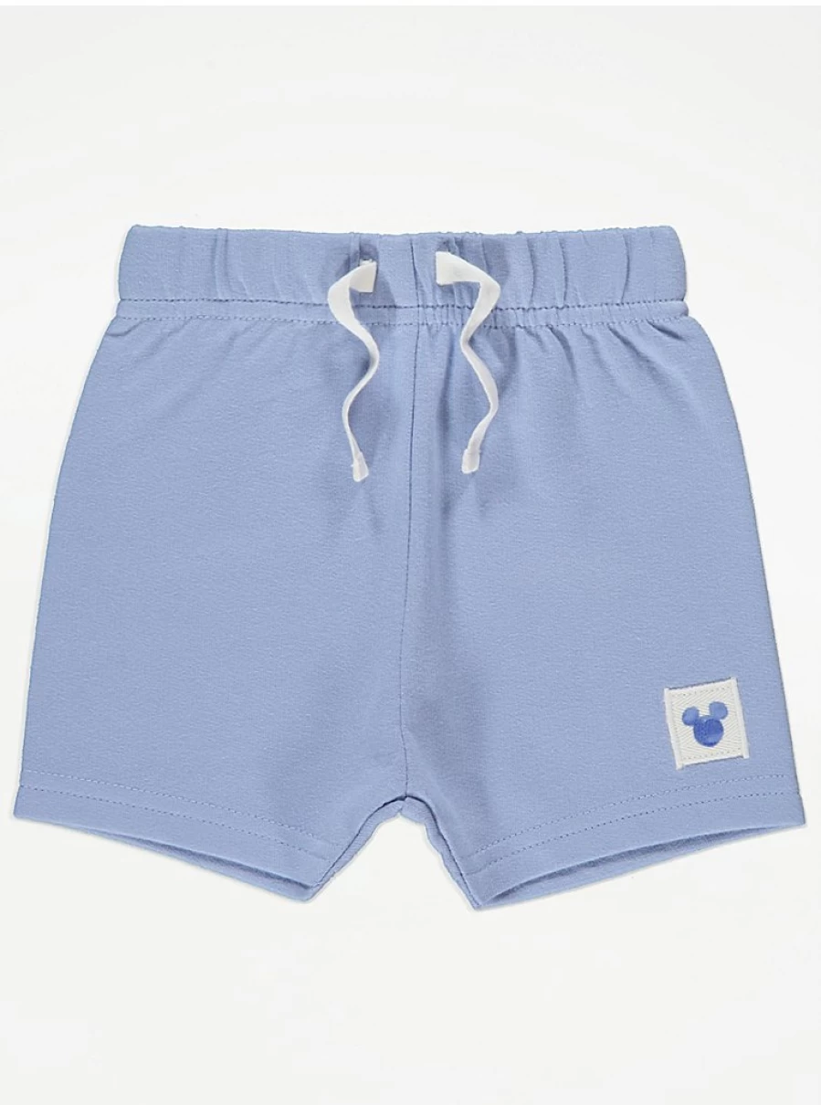 George at Asda Boys' Mickey Mouse Striped Shirt and Shorts Set – Disney Baby Outfit