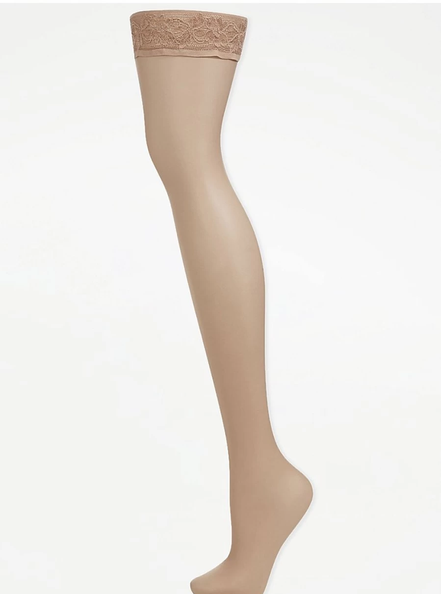 "George at Asda 10 Denier Nude Sheer Tights 2-Pack | Ultimate Hold Up Comfort"