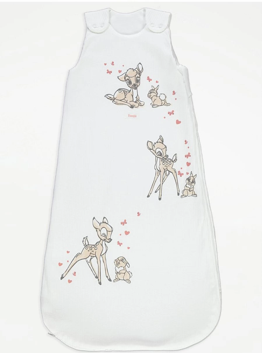 George at Asda Disney Bambi 1 Tog Ribbed Baby Sleep Bag – Cozy & Warm Infant Wear