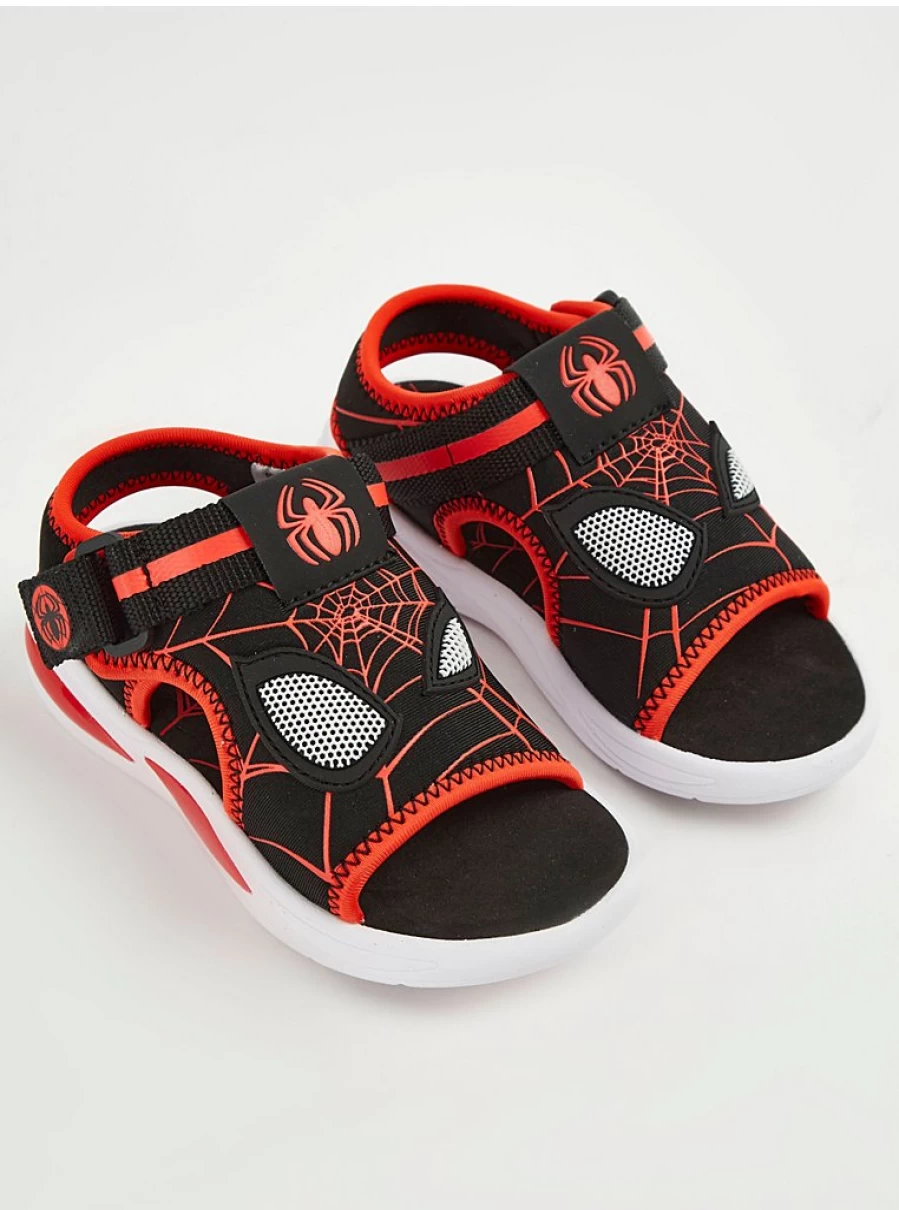 "George at Asda Boys' Marvel Spider-Man Black Trekker Sandals – Kids' Superhero Footwear Review"