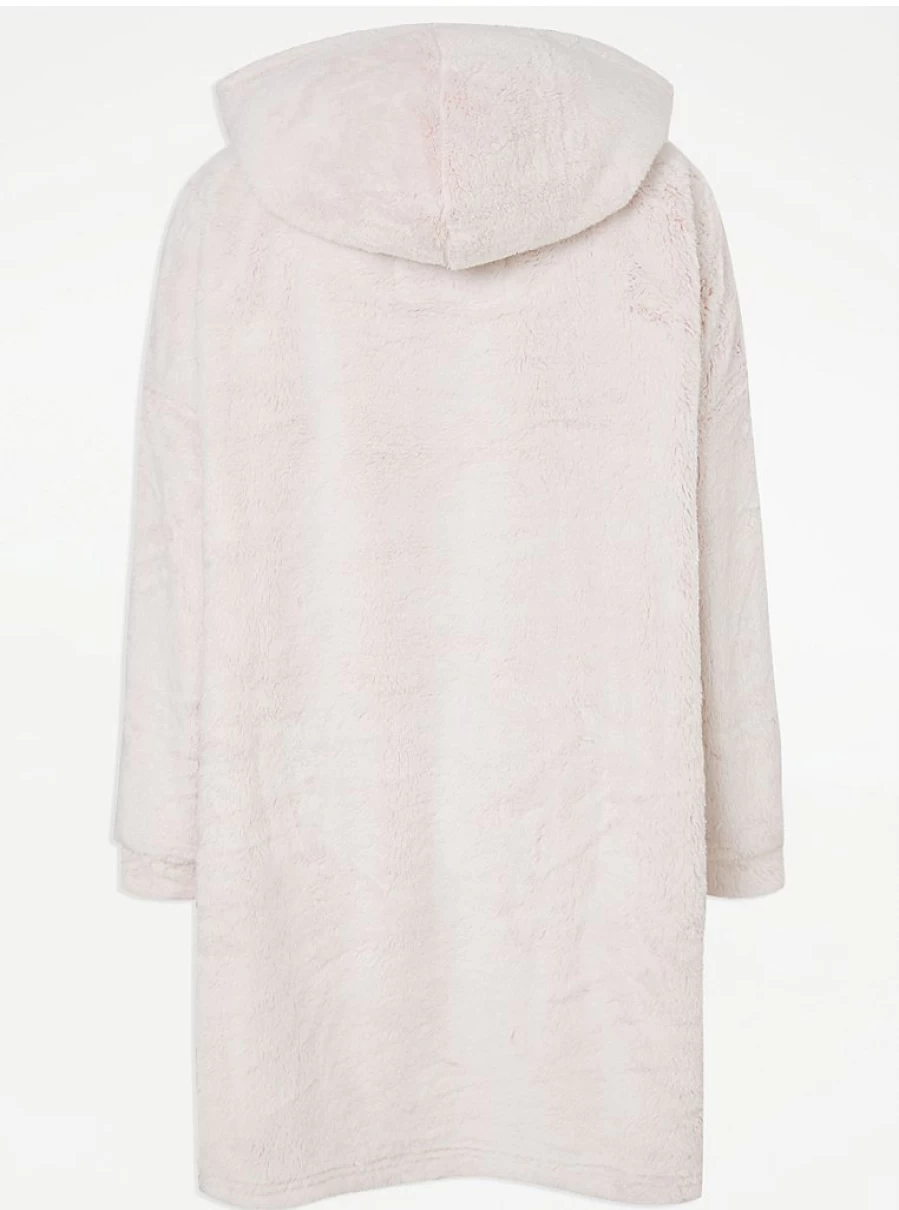 "George at Asda Women's Pink Fleece Snuggle Hoodie - Cozy Loungewear & Sleepwear Review"