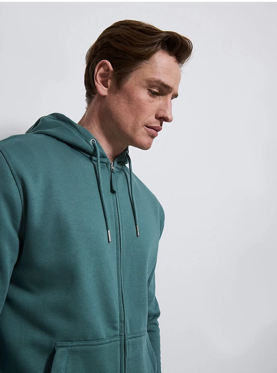 Men's Green Zip-Up Hoodie | George at Asda | Comfort & Style