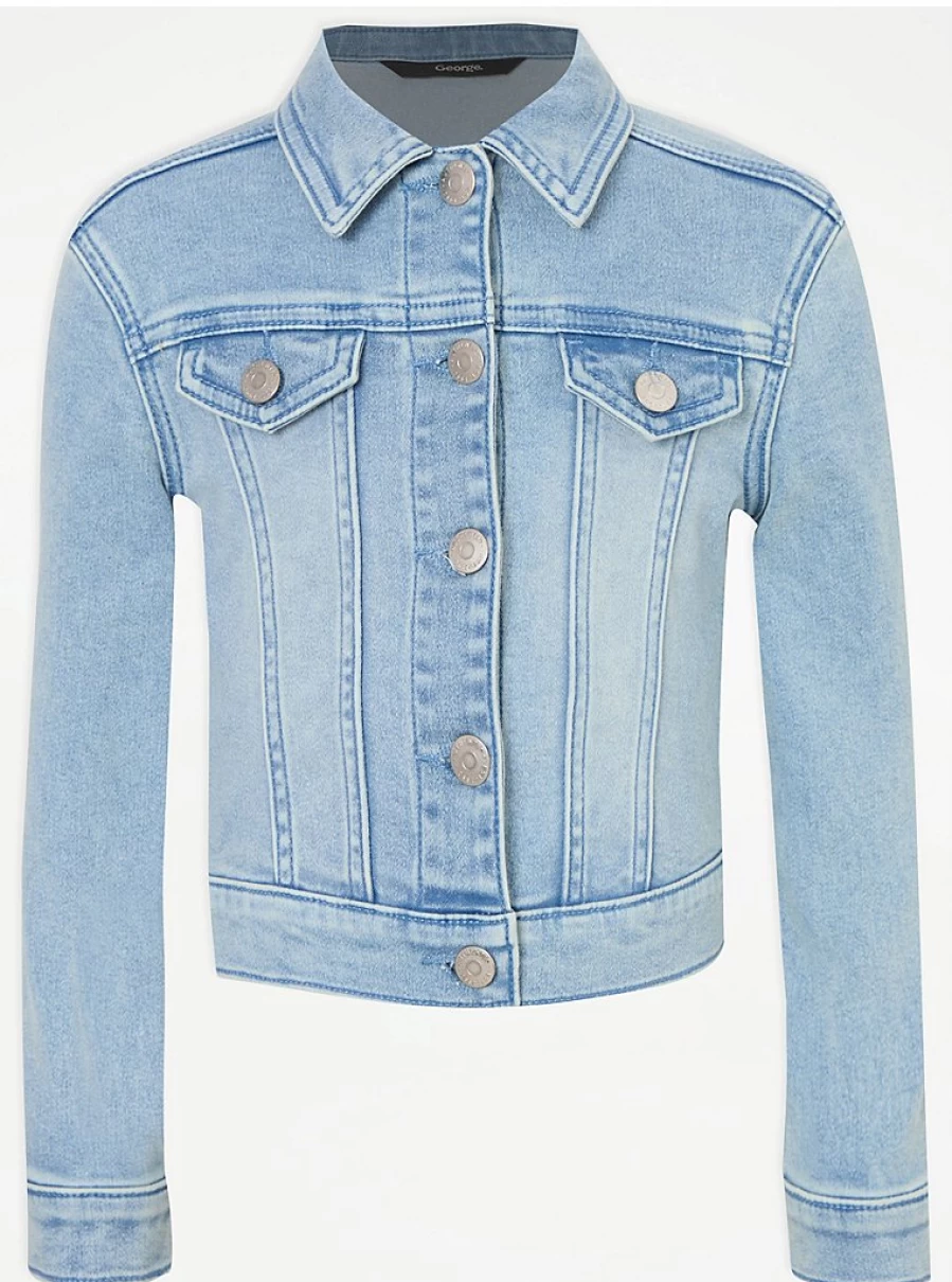 "George at Asda Kids Light Wash Stretch Denim Jacket Review"