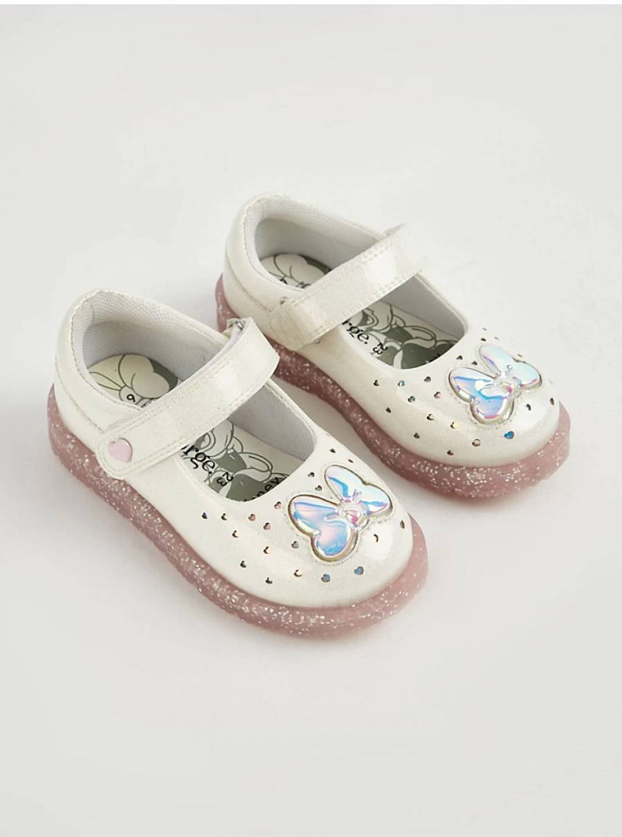 Disney Minnie Mouse Glitter Light Up Shoes for Girls | George at Asda Mary Jane Kids' Sneakers