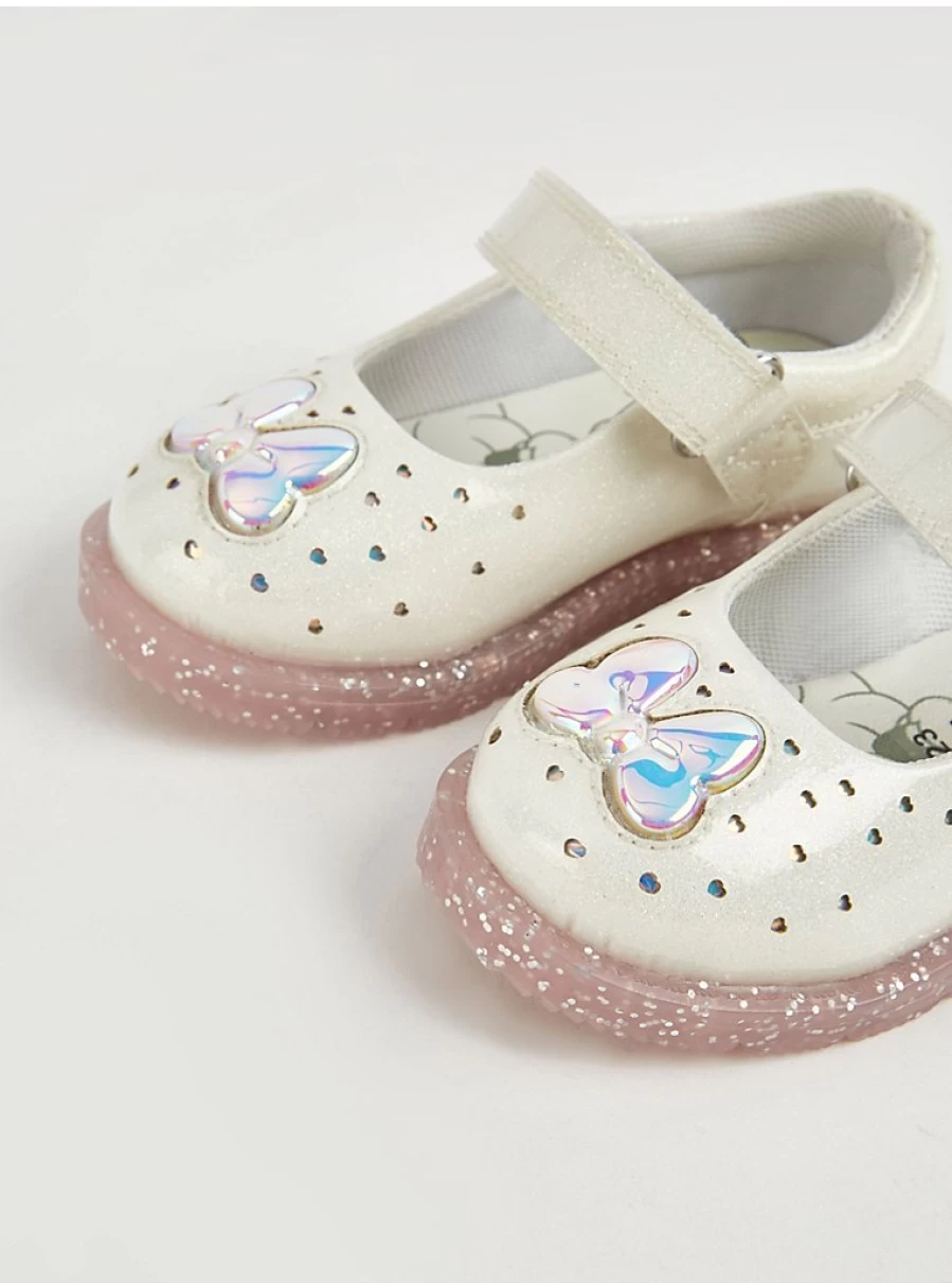 Disney Minnie Mouse Glitter Light Up Shoes for Girls | George at Asda Mary Jane Kids' Sneakers