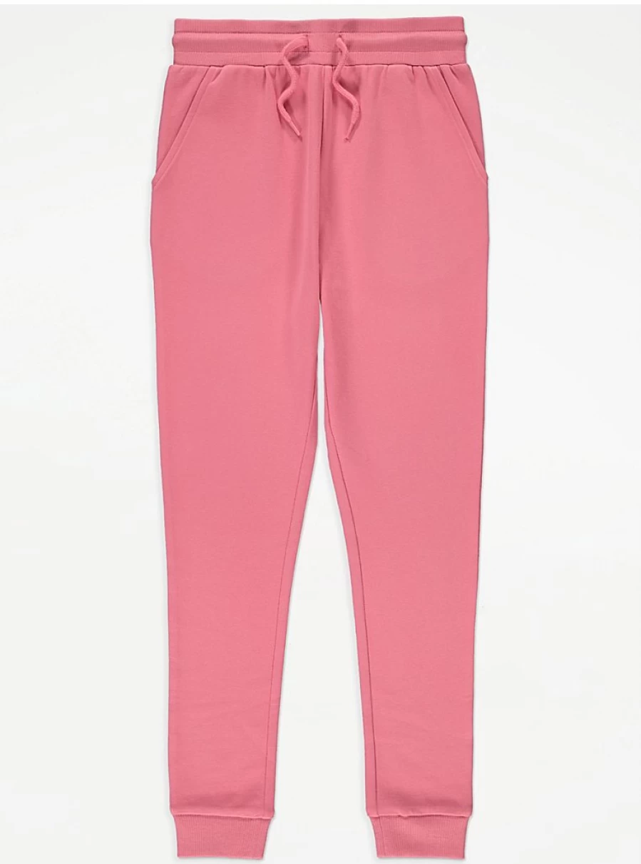 "George at Asda Kids Pink Skinny Joggers | Comfortable & Stylish Active Pants for Children"