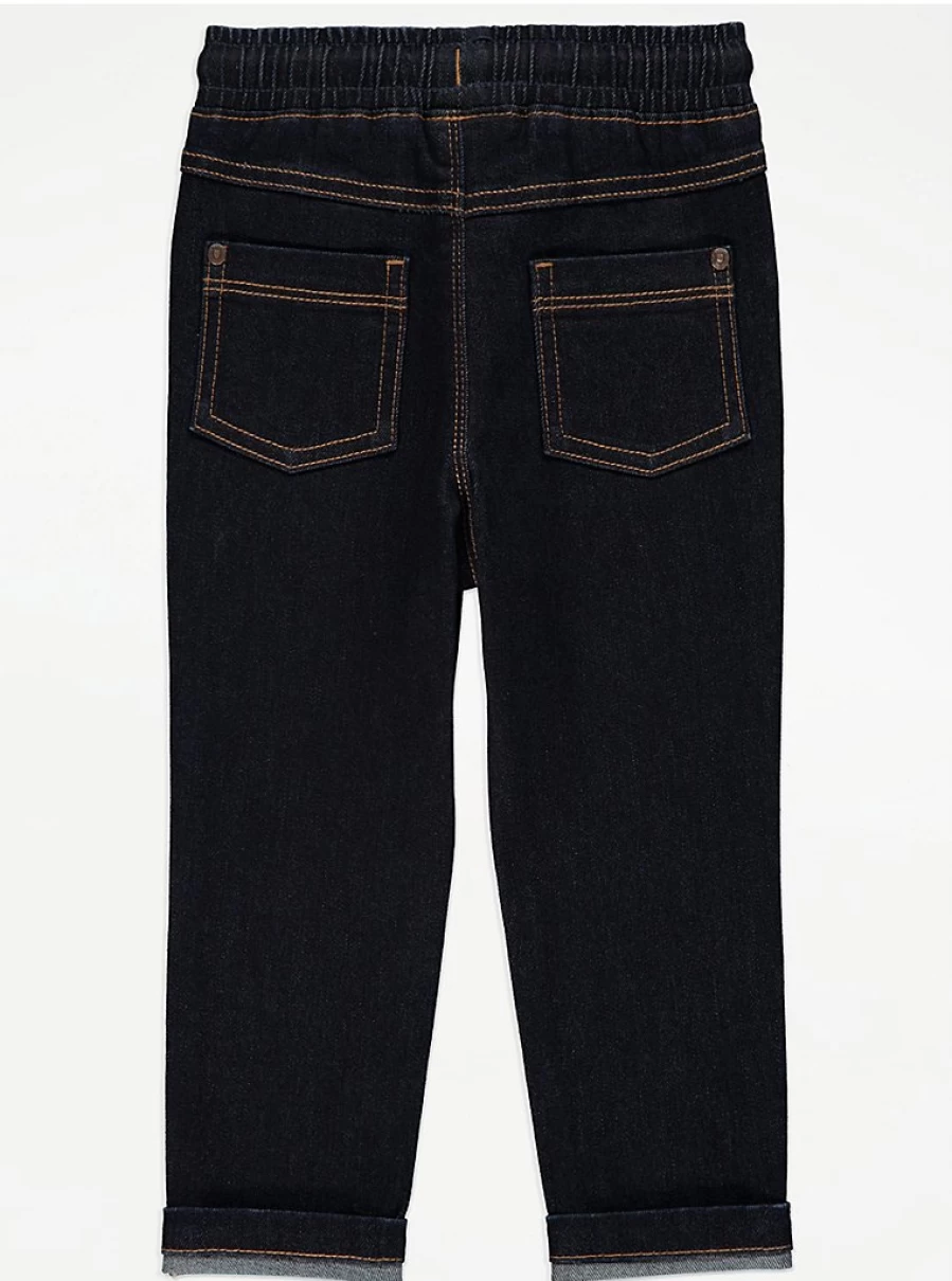 Boys' Indigo Relaxed Fit Elastic Waist Jeans | George at Asda | Comfortable Kids' Denim