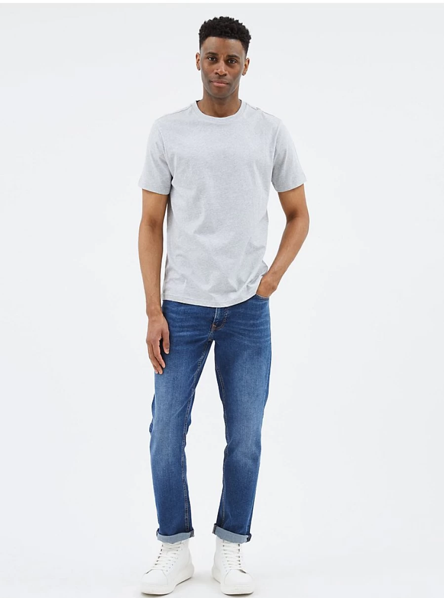 "George at Asda Men's Grey Plain Crew Neck T-Shirt – Comfort & Style Review"