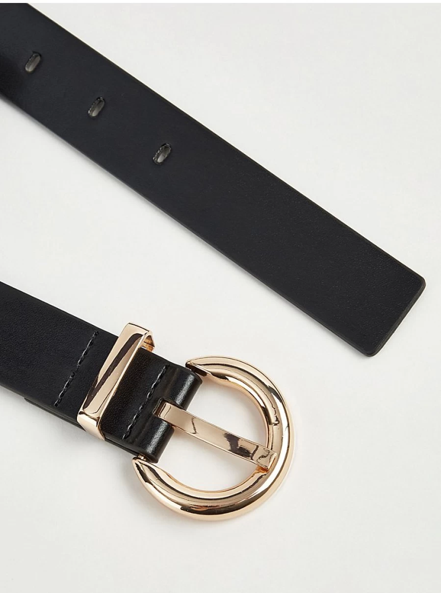 Women's Black Gold Buckle Belt by George at Asda | Stylish & Durable Fashion Accessory