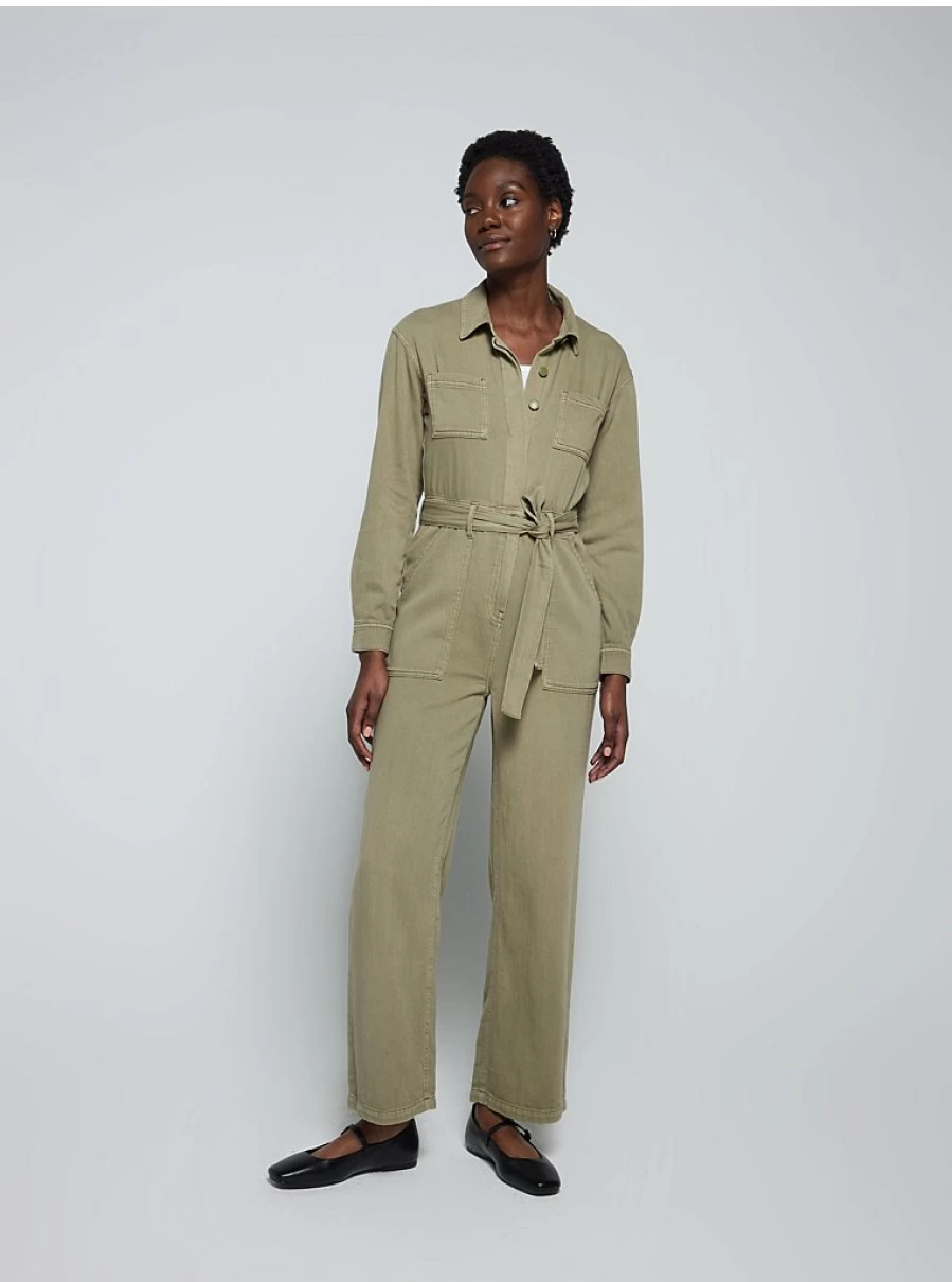 Women's Khaki Belted Jumpsuit by George at Asda | Stylish One-Piece Outfit Review