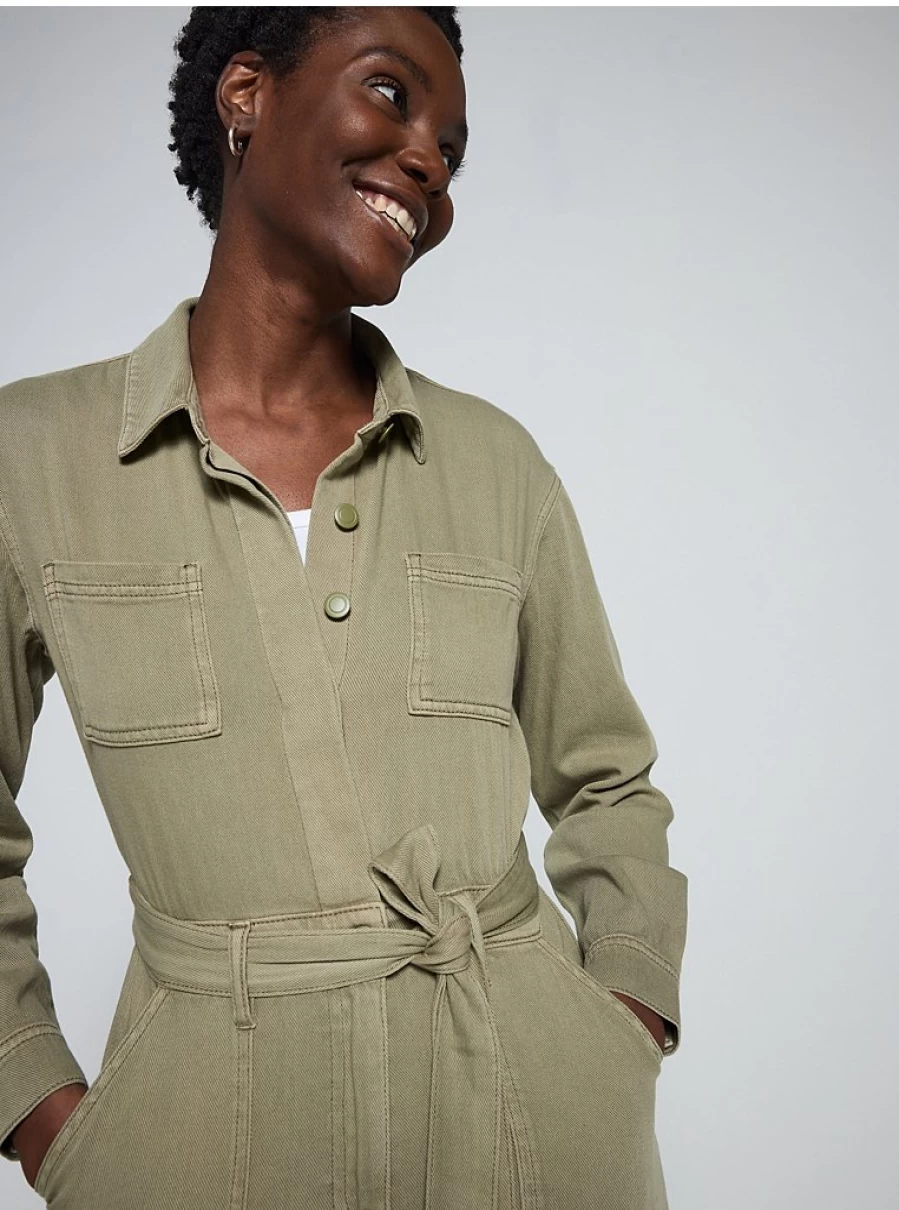Women's Khaki Belted Jumpsuit by George at Asda | Stylish One-Piece Outfit Review