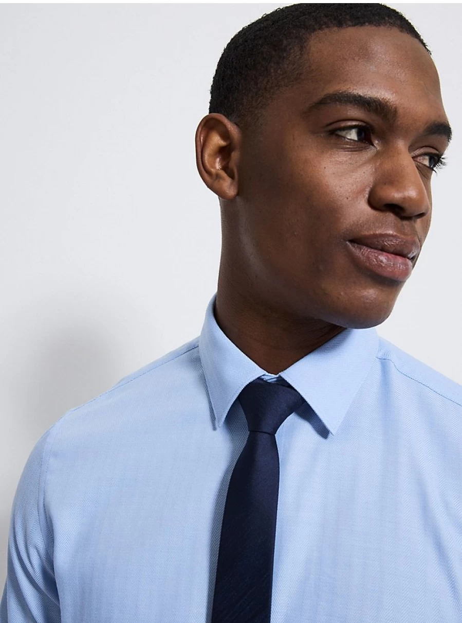 "George at Asda Men's Light Blue Slim Fit Long Sleeve Shirt with Tie – Review & Style Guide"