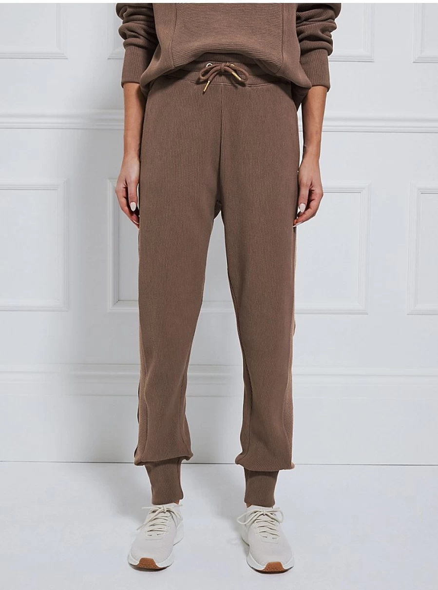 "George at Asda Women's Brown Ribbed Joggers | Billie Faiers Style | Comfortable Lounge Pants"
