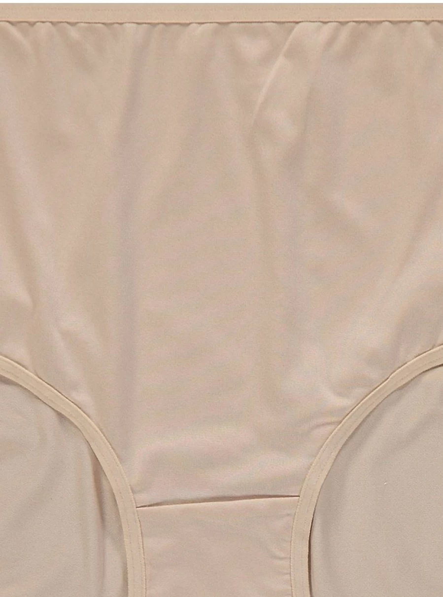 "George at Asda Nude Microfibre Midi Knickers 5-Pack | Comfortable Women's Underwear Set"