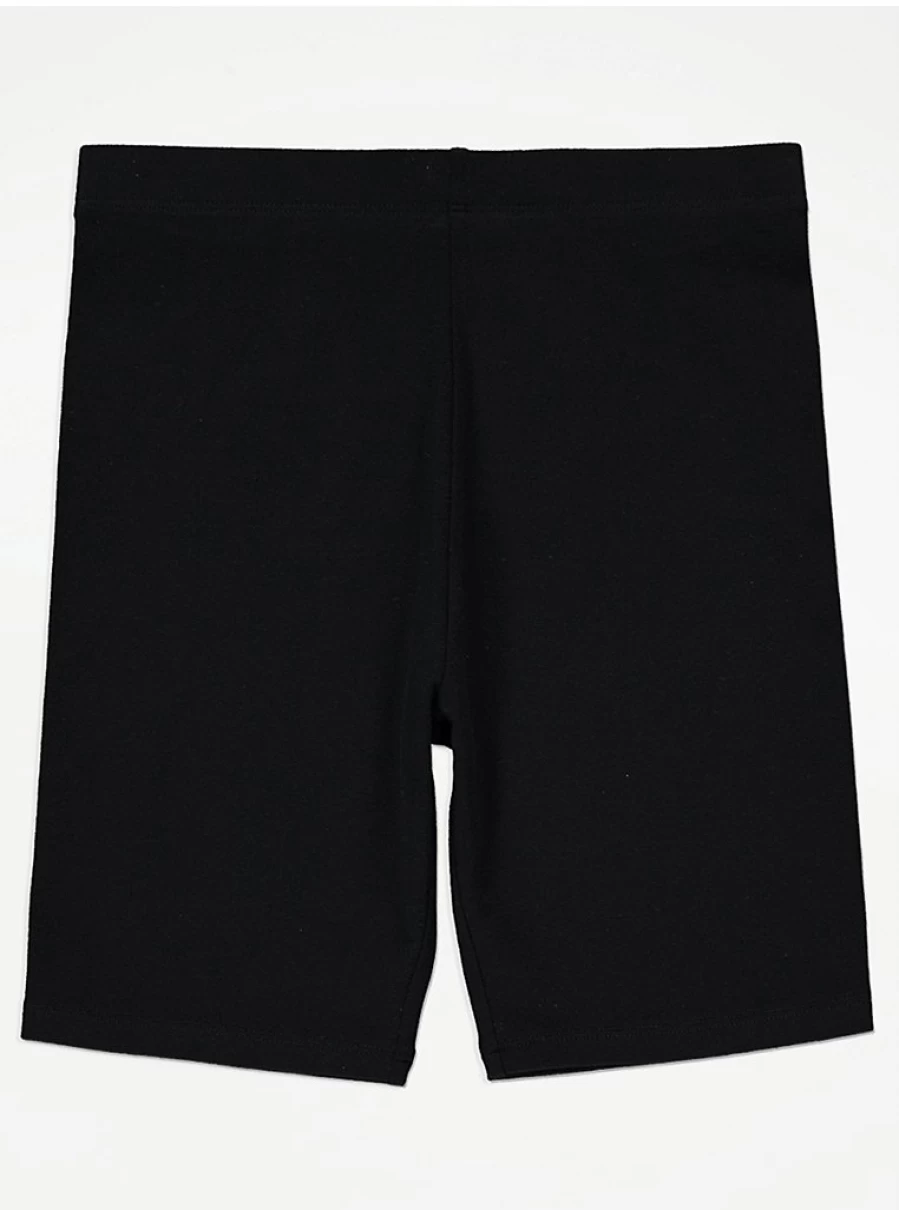 Girls' Black Cycling Shorts 3-Pack | George at Asda | Comfort & Durability