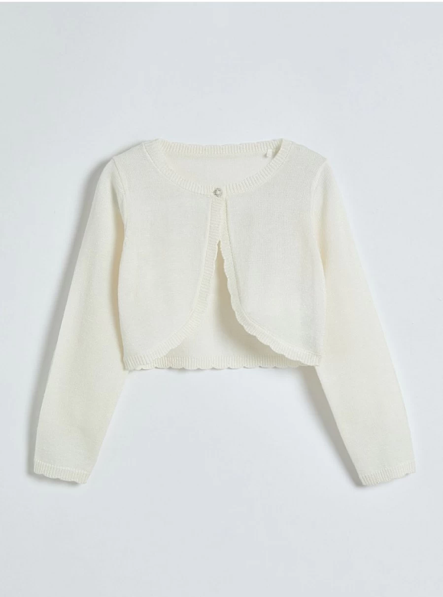 "George at Asda Kids White Scallop Edge Shrug Cardigan – Soft & Stylish Review"