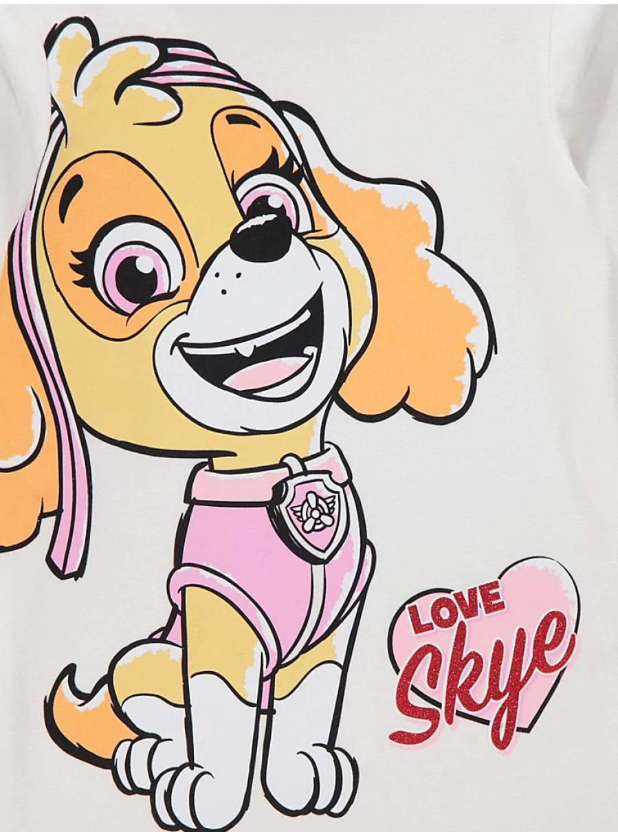 "George at Asda Paw Patrol Skye Heart Print Kids Long Sleeve Pyjamas – Comfortable & Cute Pajamas"