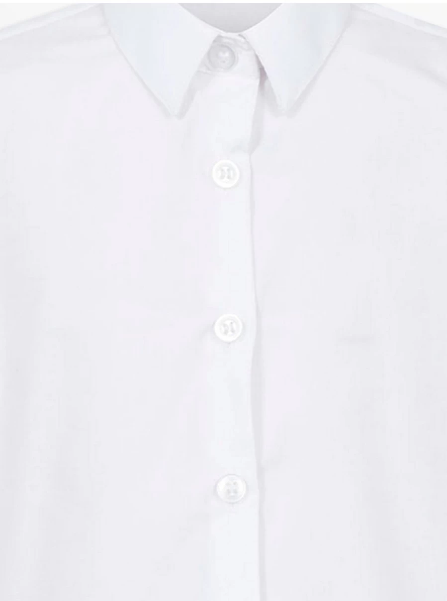 2 Pack Girls' White Plus Fit Short Sleeve School Shirts | George at Asda Uniform Essentials
