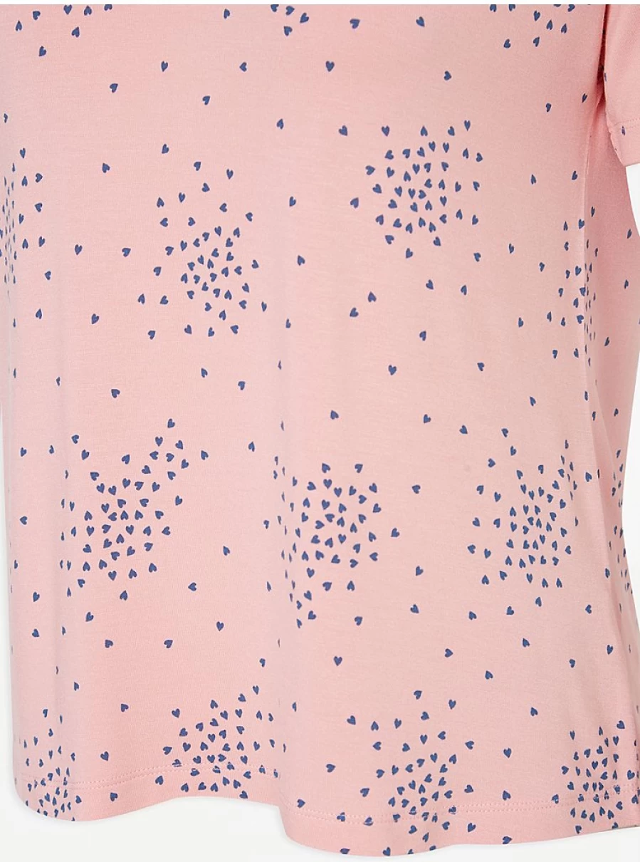 "George at Asda Pink Heart Print Pyjama Top | Women's Sleepwear & Lingerie Review"