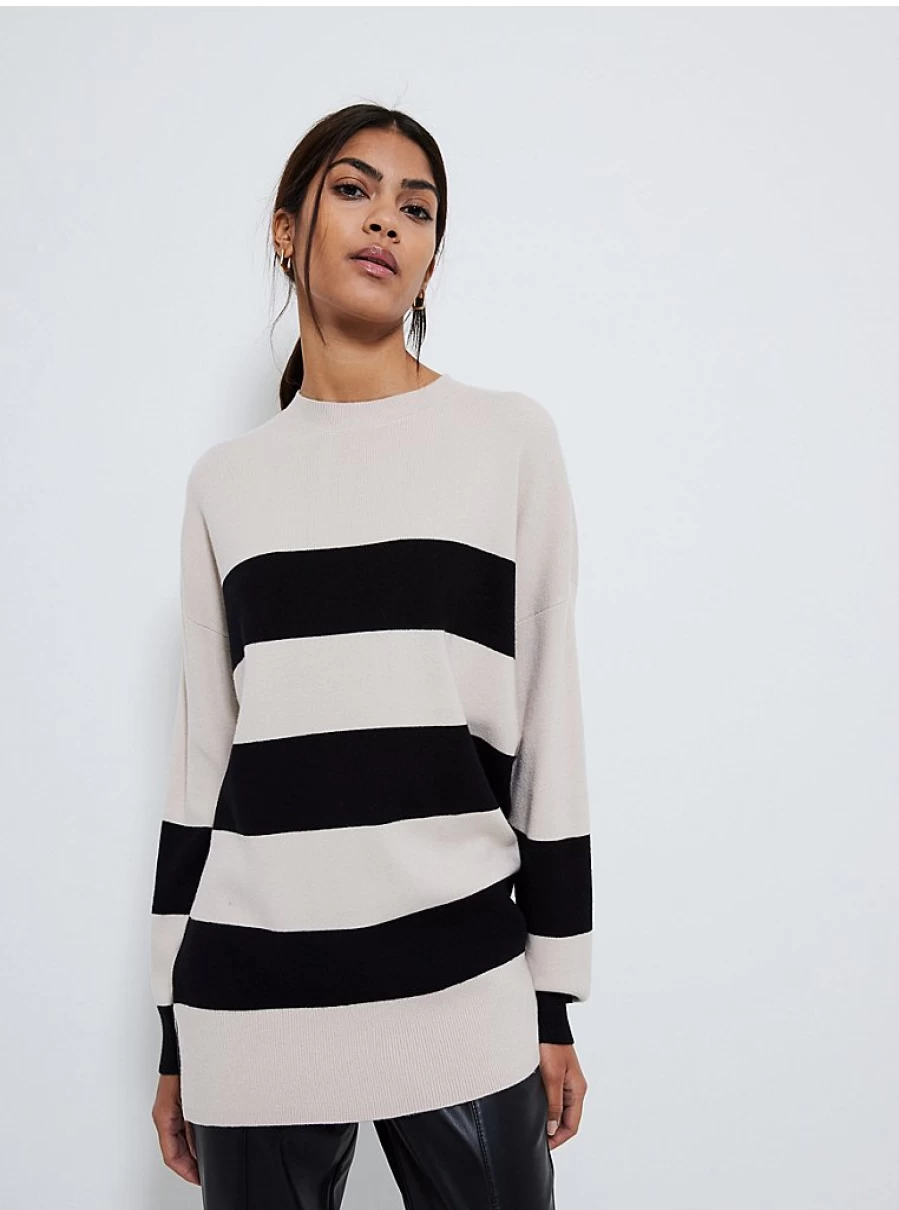 "George at Asda Women's Neutral Striped Soft Touch Knitted Jumper Review"