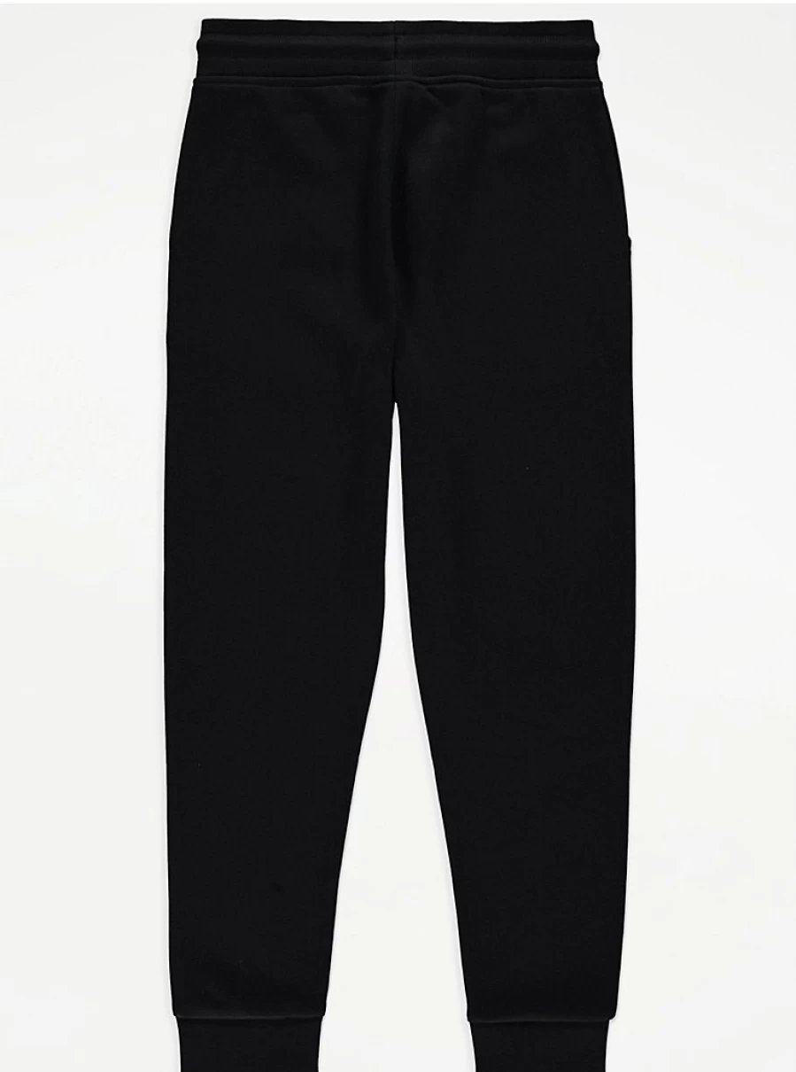 "George at Asda Kids' Black Joggers 3-Pack | Comfortable & Durable Boys' & Girls' Trousers"